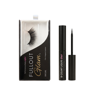 Ecnore magnetifc Eyelashes and an 8-count liquid eyeliner